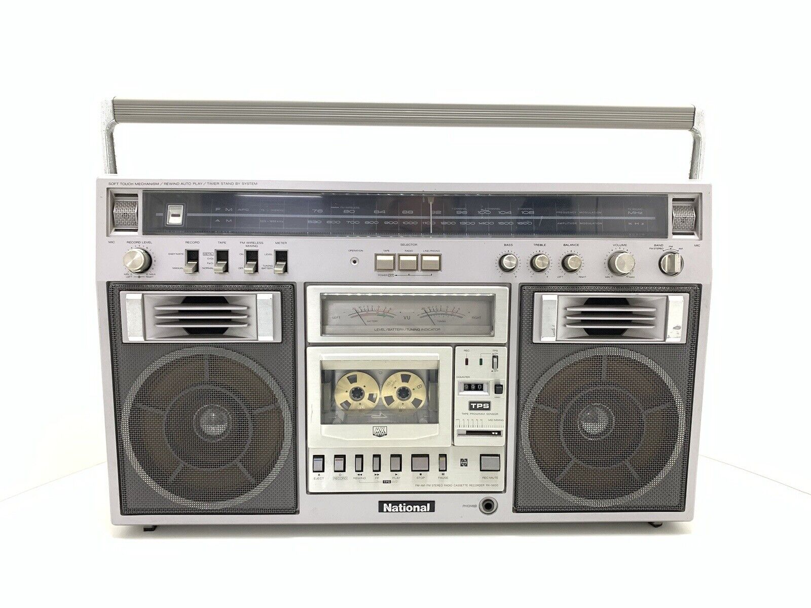 NATIONAL PANASONIC RX-5600 BOOMBOX STEREO Radio Cassette Vintage Work Good Look