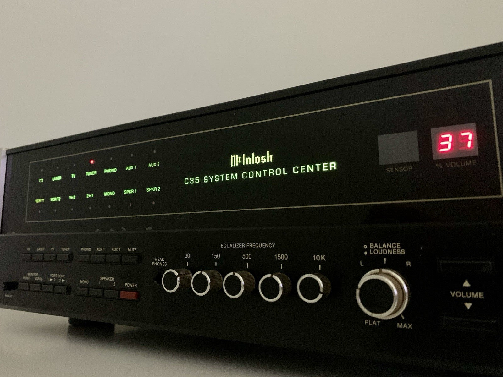 McINTOSH C 35 System Control Center Stereo Pre Amplifier Vintage WORK Good Look