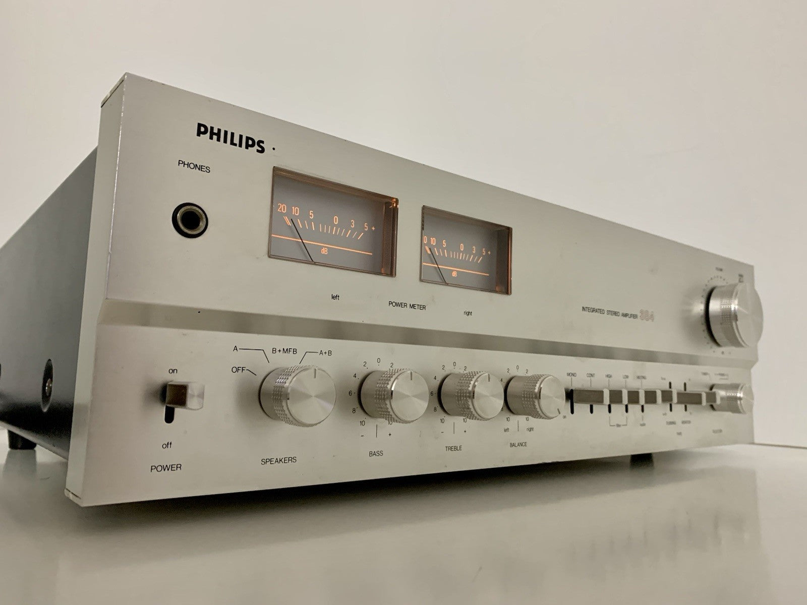 PHILIPS AH 384 Stereo Amplifier 2X 40Watts RMS Vintage 1978 Hi Fi WORK GOOD LOOK