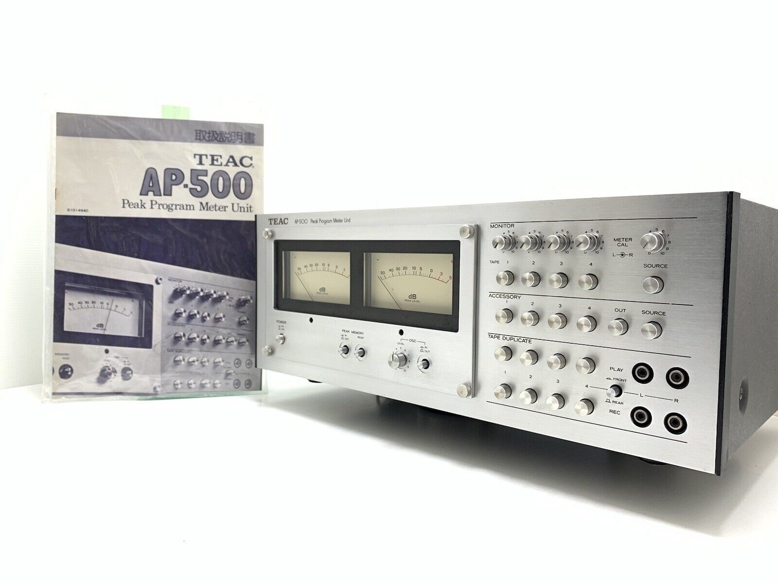 TEAC AP-500 Very RARE Peak Program Meter Unit Vintage 1977 Manual WORK Like New