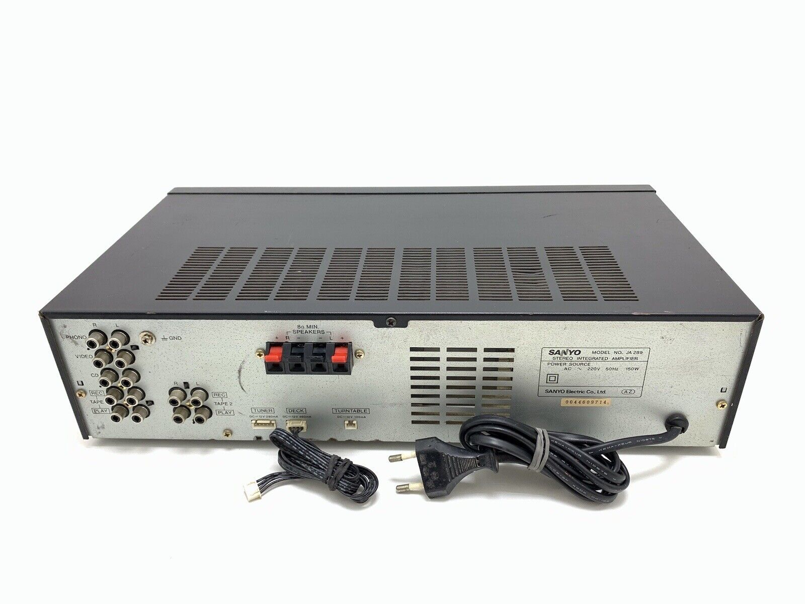 SANYO JA 289 Stereo Integrated Amplifier 25+25 Watts Vintage 1988 WORK Good Look