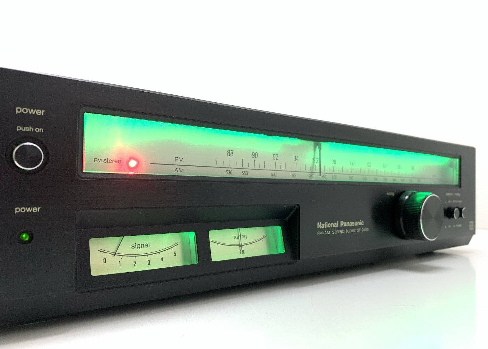 NATIONAL PANASONIC ST 2400 AM/FM Stereo Tuner Vintage 1974 Work Good Look