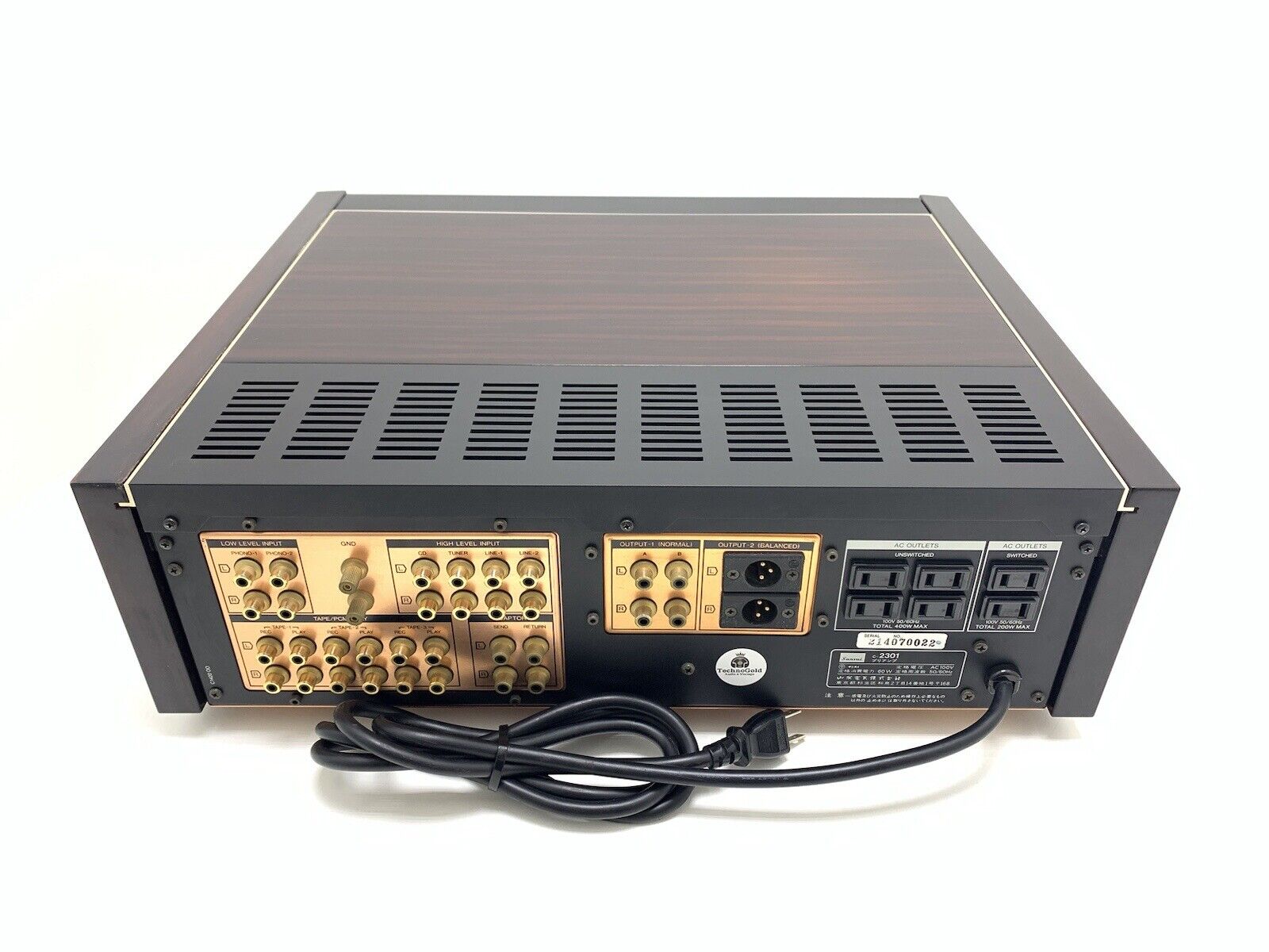 SANSUI C-2301 Stereo Pre Amplifier Vintage 1985 High End WORK Good