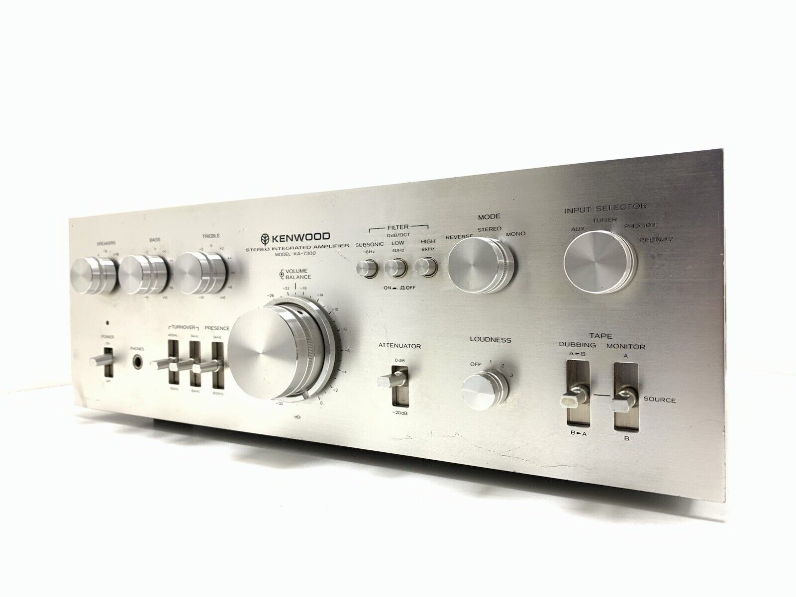 KENWOOD KA 7300 Integrated Stereo Amplifier 65+65 WRMS Vintage 1976 Good Look