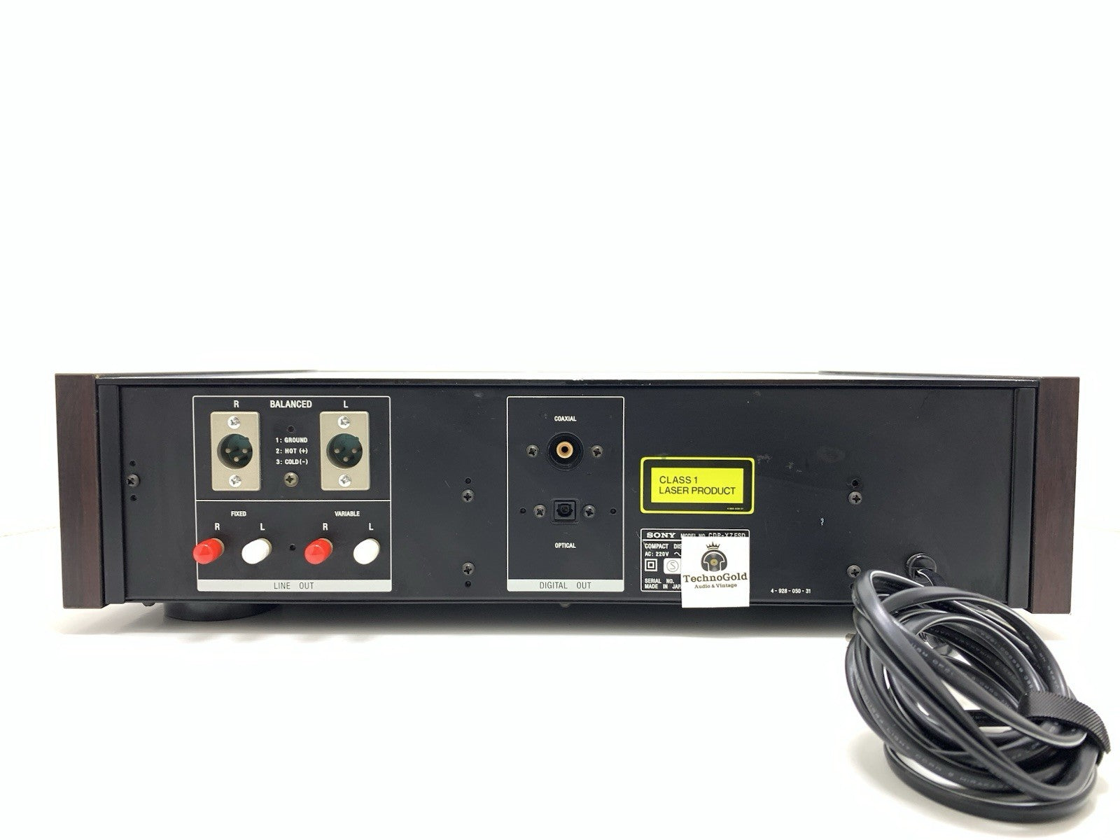 Sony CDP-X7ESD ES CD Player High End Dual PCM58P-S Remote Control WORK Good Look