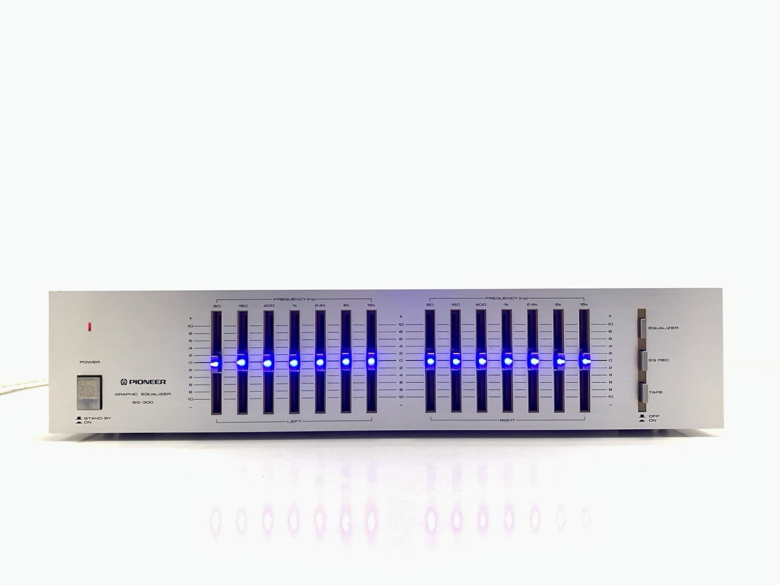 PIONEER SG 300 Graphic Equalizer BLUE LINE Vintage 1983 Hi End Working Good Look