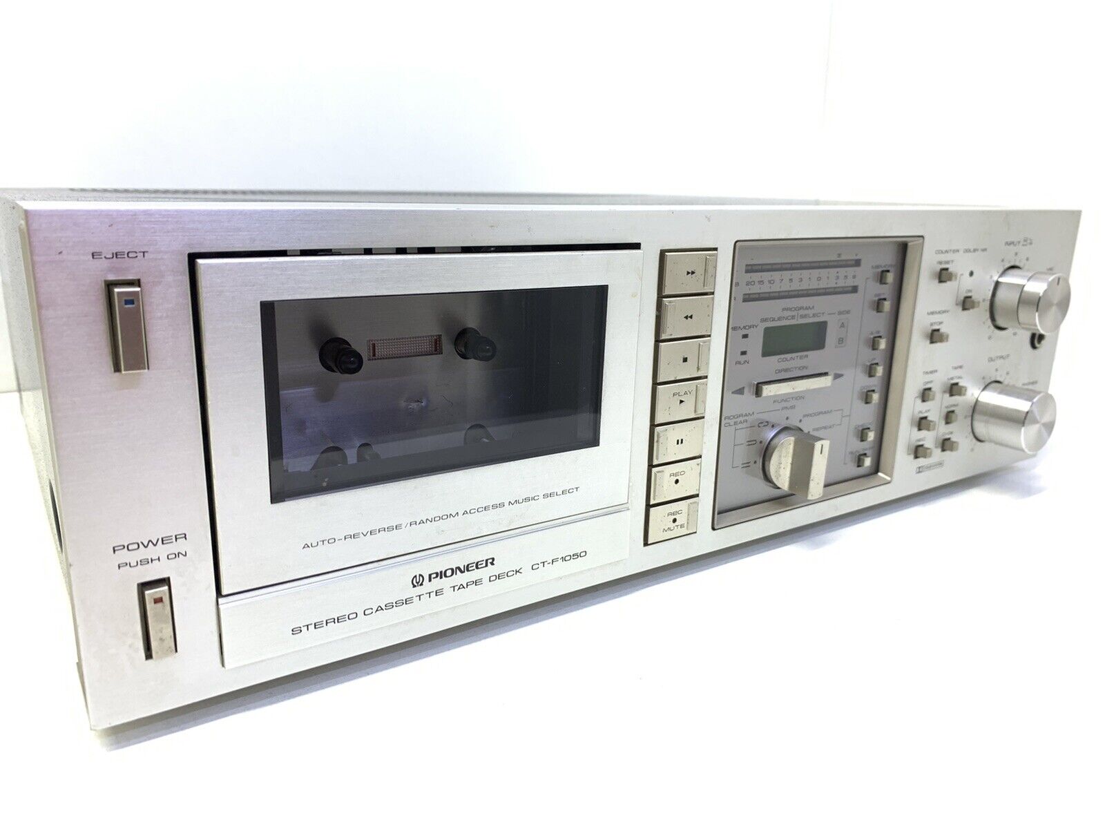 PIONEER CT-F1050 RARE 2 Motor AutoReverse Stereo Cassette Vintage 1980 Good Look