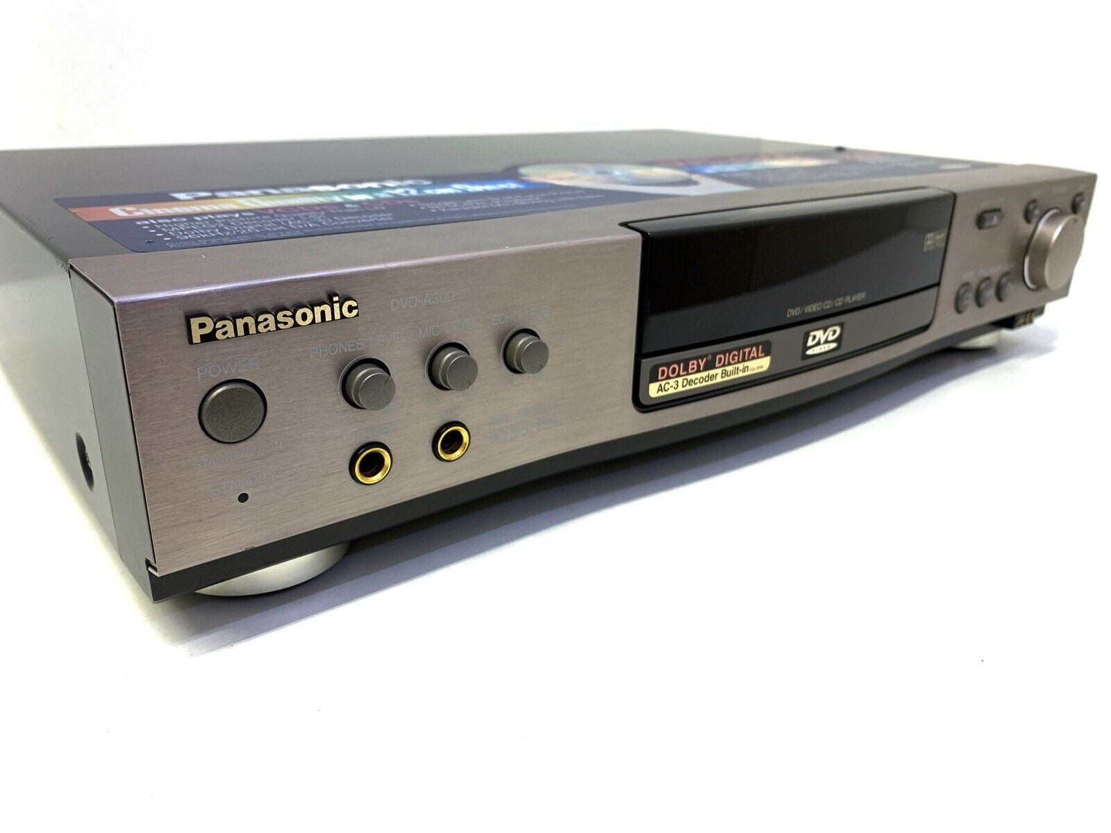 PANASONIC DVD A300 CD/CD-RW/Video CD/MP3 Hi End Vintage Remote Karaoke Good Look