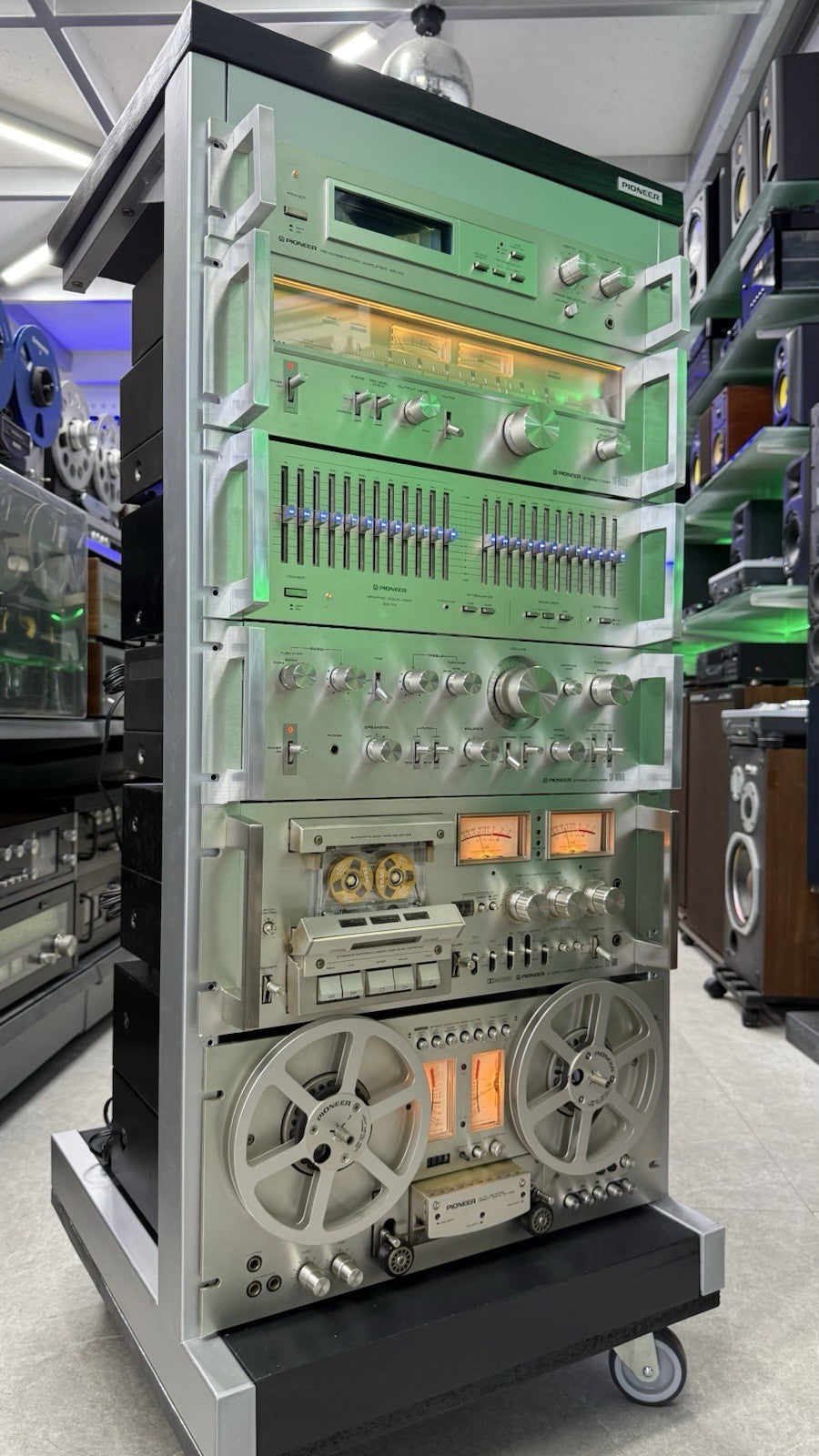 PIONEER Hi End System Rack JA R2S SR 70 TX 8800II SG 70 SA 8800II CT 1000 RT 707