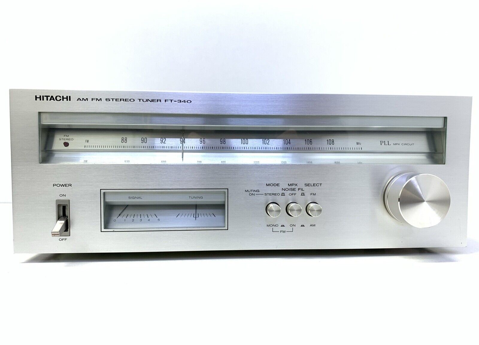 HITACHI FT-340 AM/FM Stereo Tuner Hi Fi Japan Vintage 1977 Refurbished Good Look
