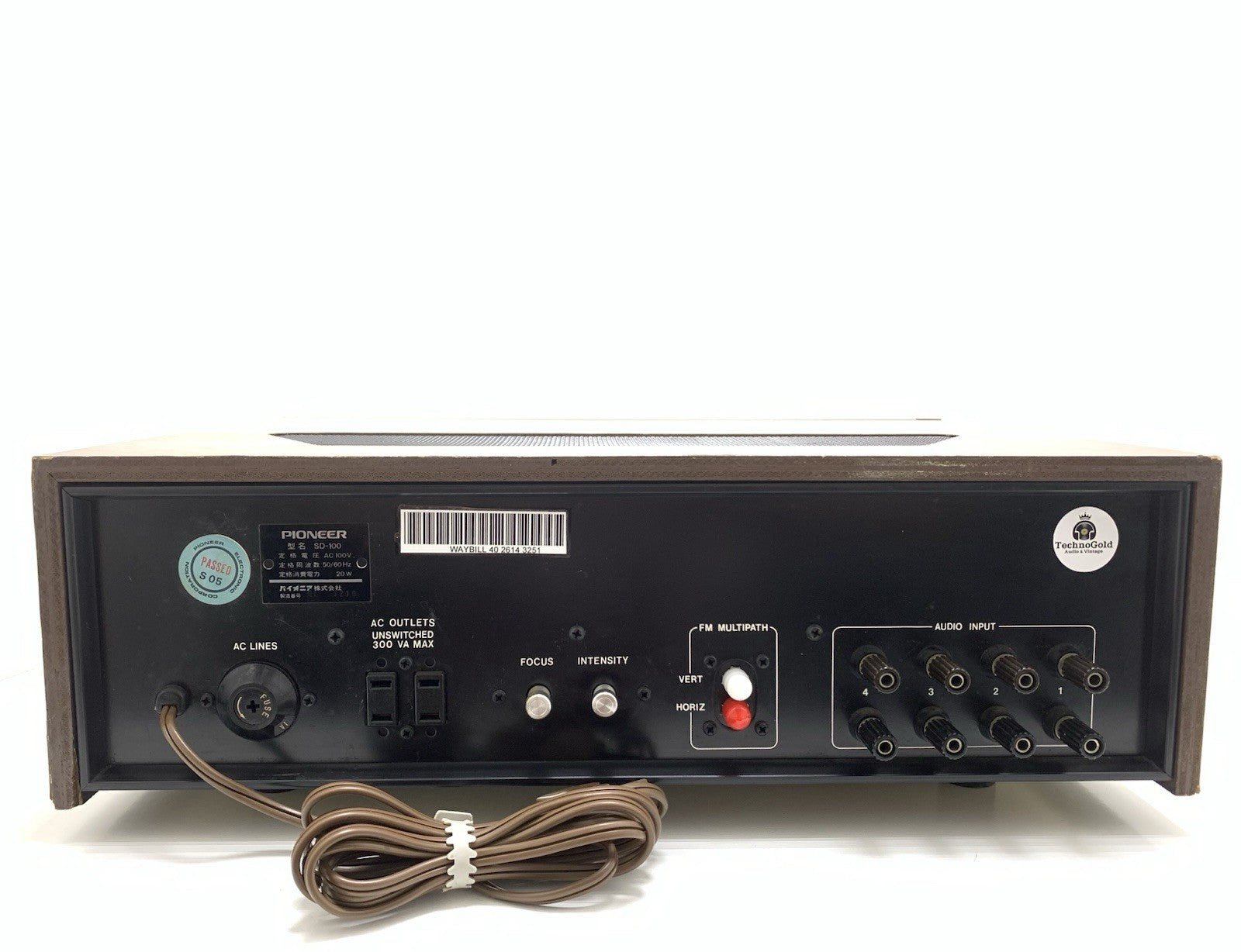 PIONEER SD 100 Stereo Display Audio Scope VERY RARE Vintage 1971 WORK Good Look