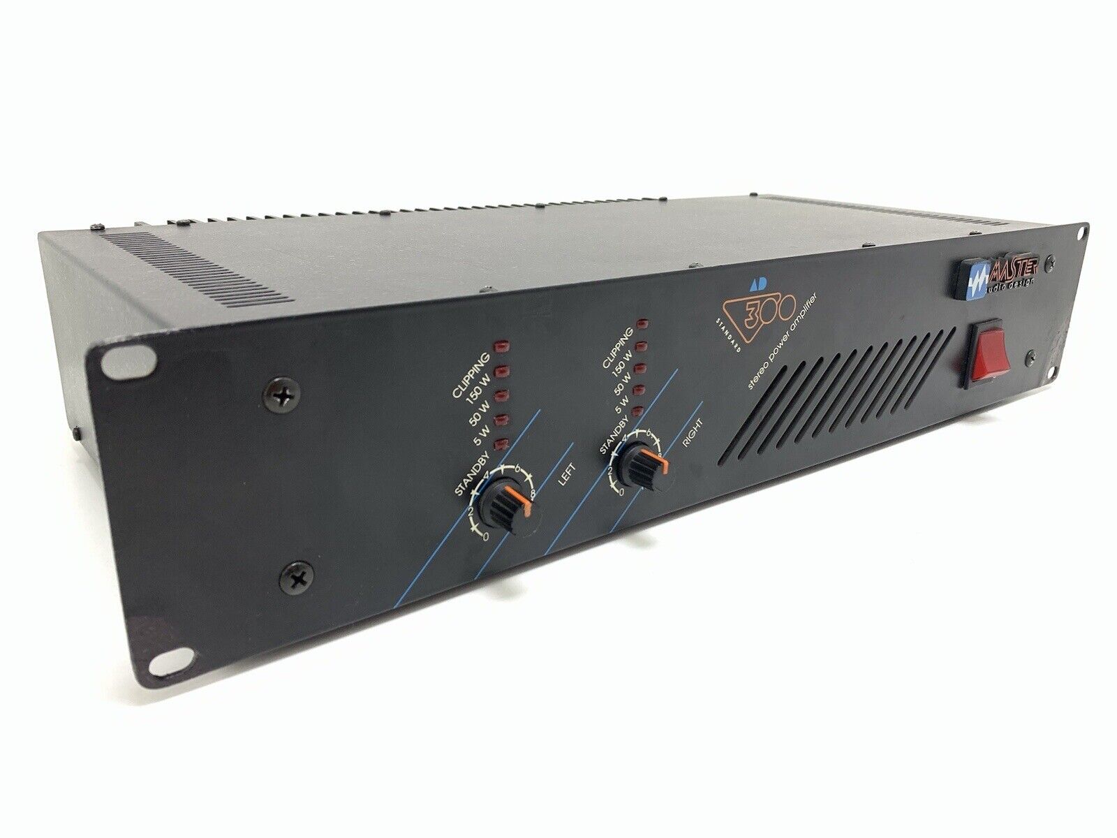 MASTER AUDIO DESIGN AD 300 Power Amplifier 2 X 150 Watts RMS Vintage GOOD LOOK