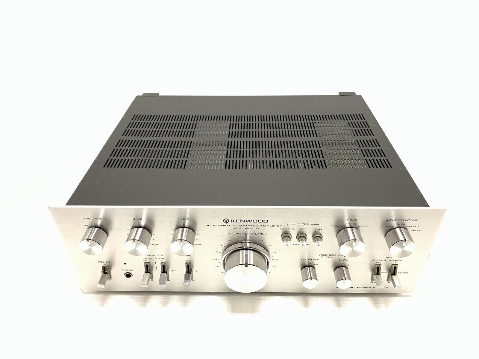 KENWOOD KA 8100 DC Integrated Stereo Amplifier 75+75 WRMS Vintage 1977 Good Look