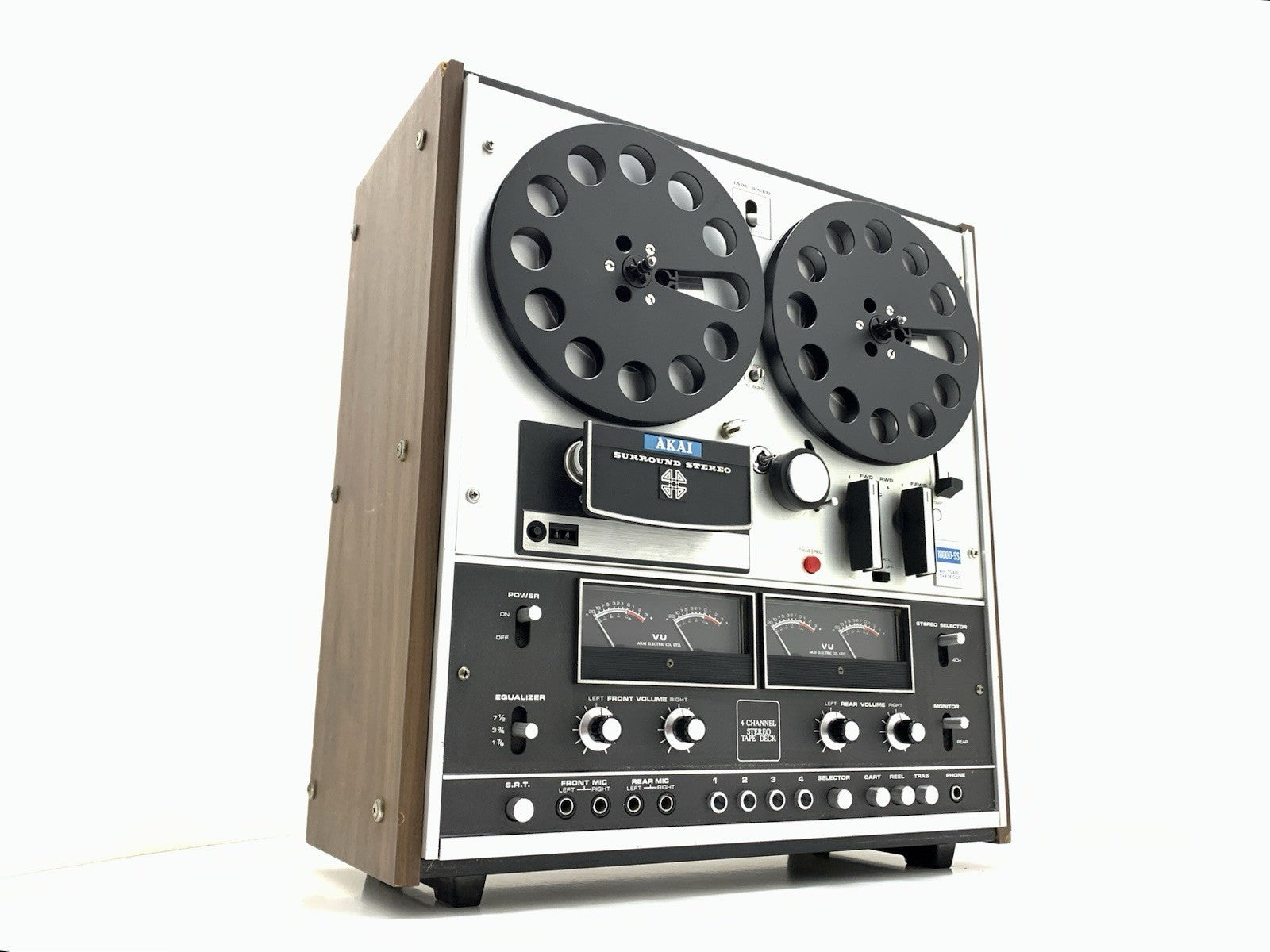 AKAI 1800 DSS Reel to Reel + 8Track 4 Channel 7" Tape Vintage 1972 WORK GoodLook