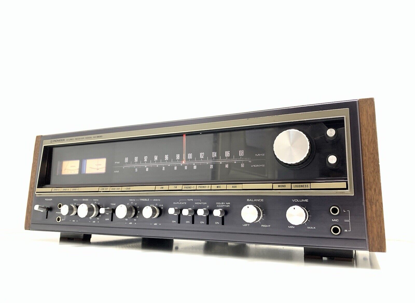 PIONEER SX 9930 AM FM Stereo Receiver 70+70Watts RMS Vintage 1974 WORK Good LOOK