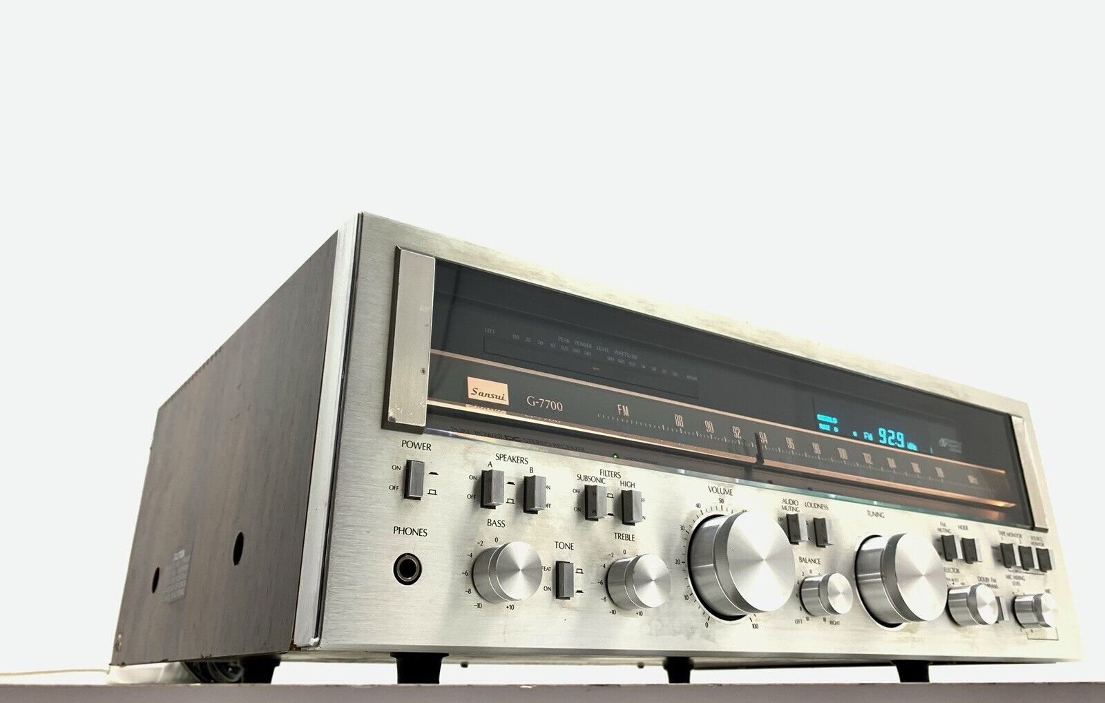 SANSUI G 7700 Stereo HiFi Receiver 120+120 Watts RMS Vintage 1979 WORK GOOD LOOK