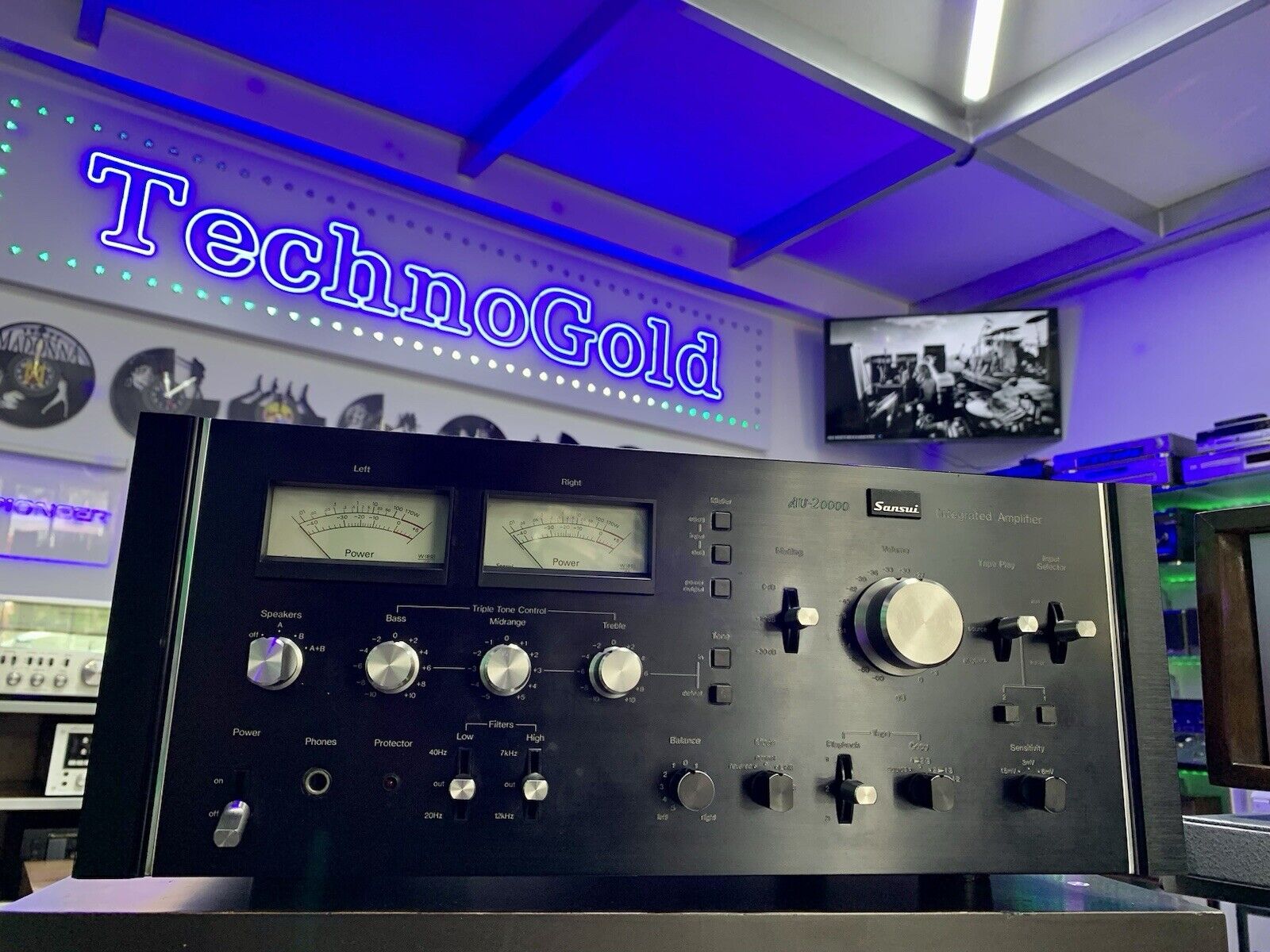 SANSUI AU 20000 Integrated Stereo Amplifier 170+170 WRMS Vintage 1975 LIKE NEW