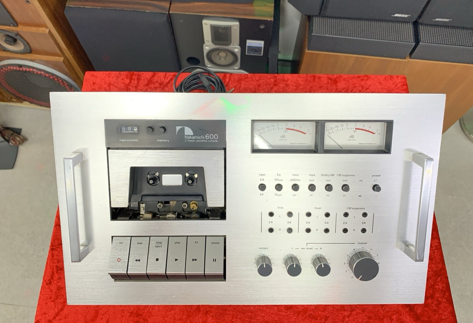 NAKAMICHI 600 High End 2 Head Cassette Tape Deck Vintage 1975 WORK Good Look