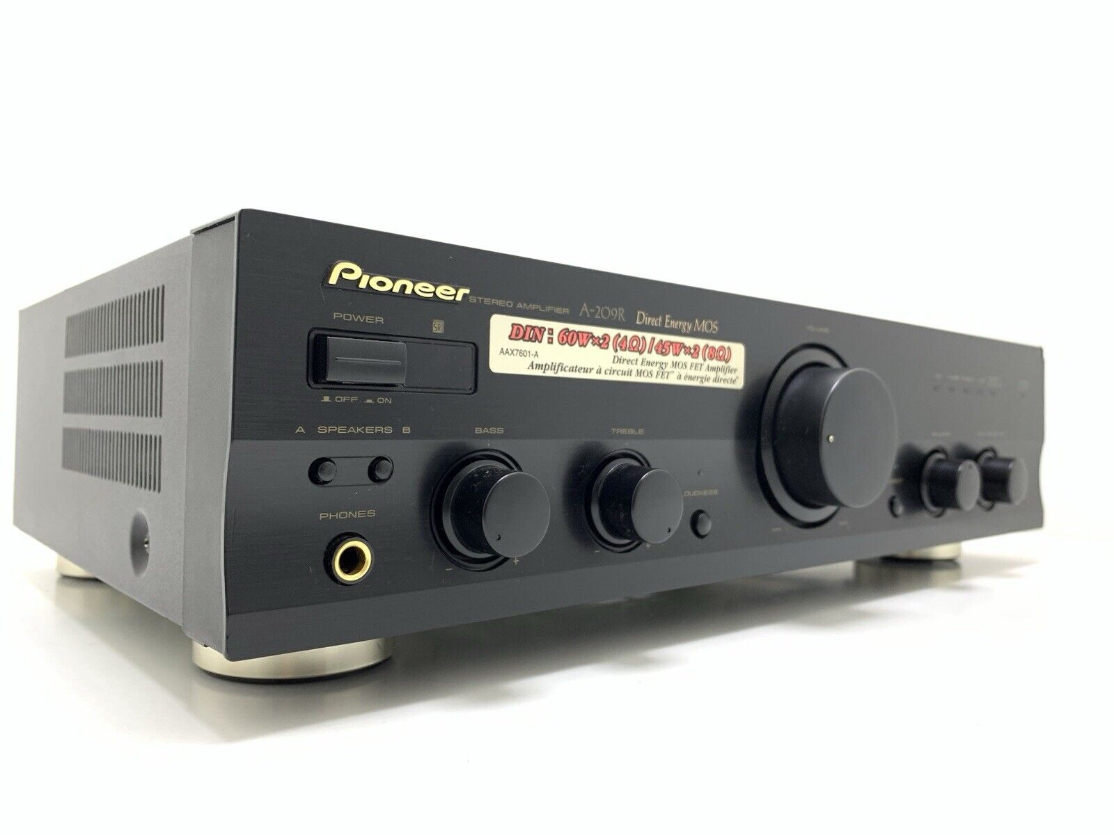 PIONEER A 209R Stereo Amplifier 35+35 Watts RMS Vintage 2000 WORK Good Look