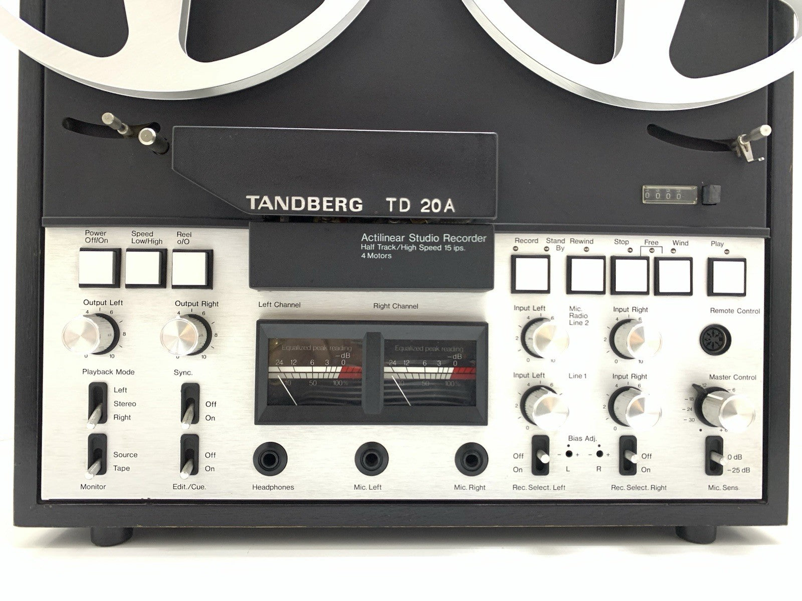 TANDBERG TD 20A Open  Reel 4 Track 10" Tape Vintage 1978 Original WORK Good Look