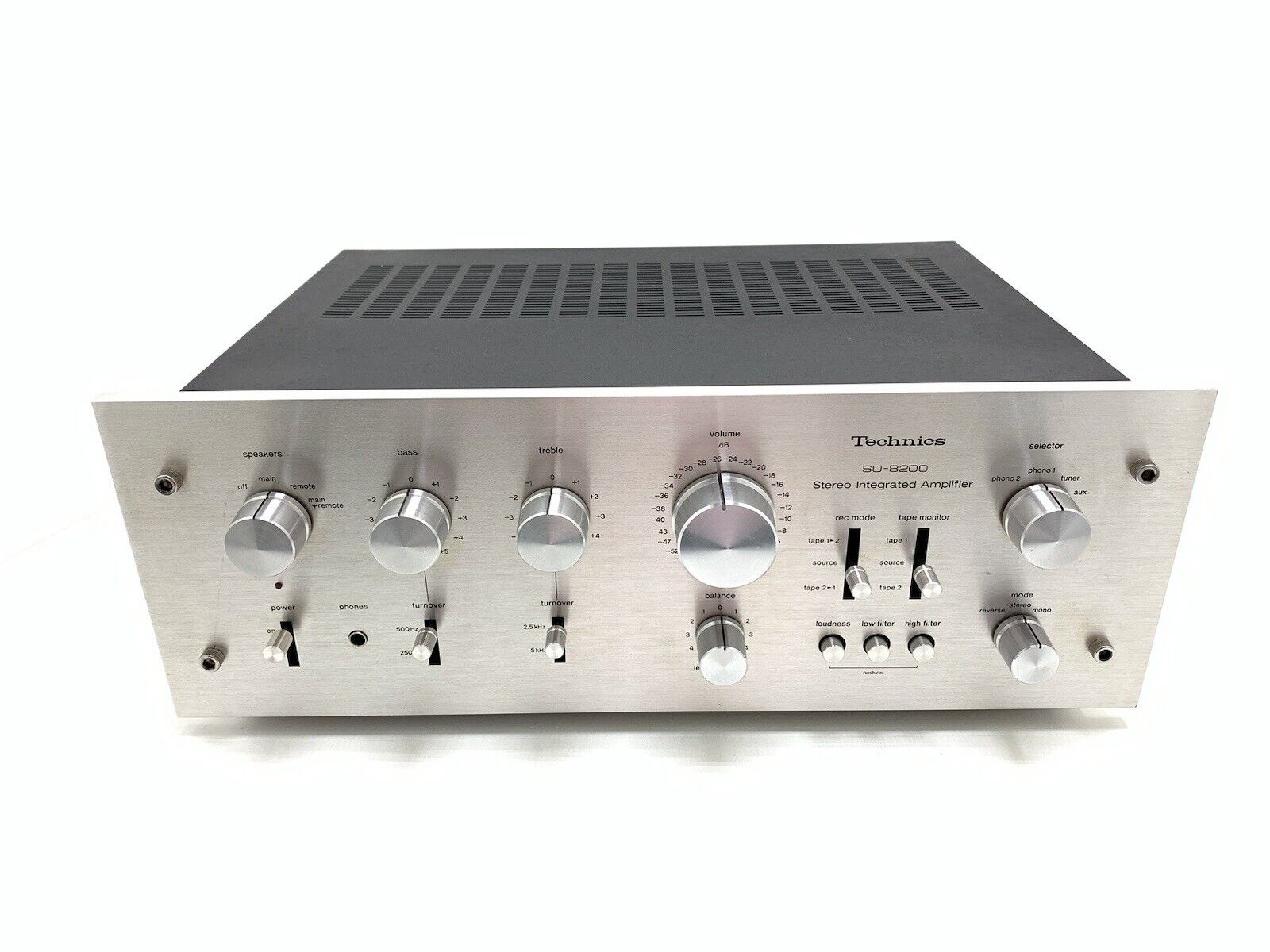 TECHNICS SU 8200 Stereo Amplifier WORK 65 + 65 Watts RMS Vintage 1975 GOOD LOOK
