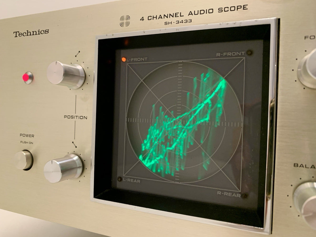 TECHNICS SH-3433 Audio Scope 4 Channel RARE Hi Fi Vintage 1973 WORK Good Look
