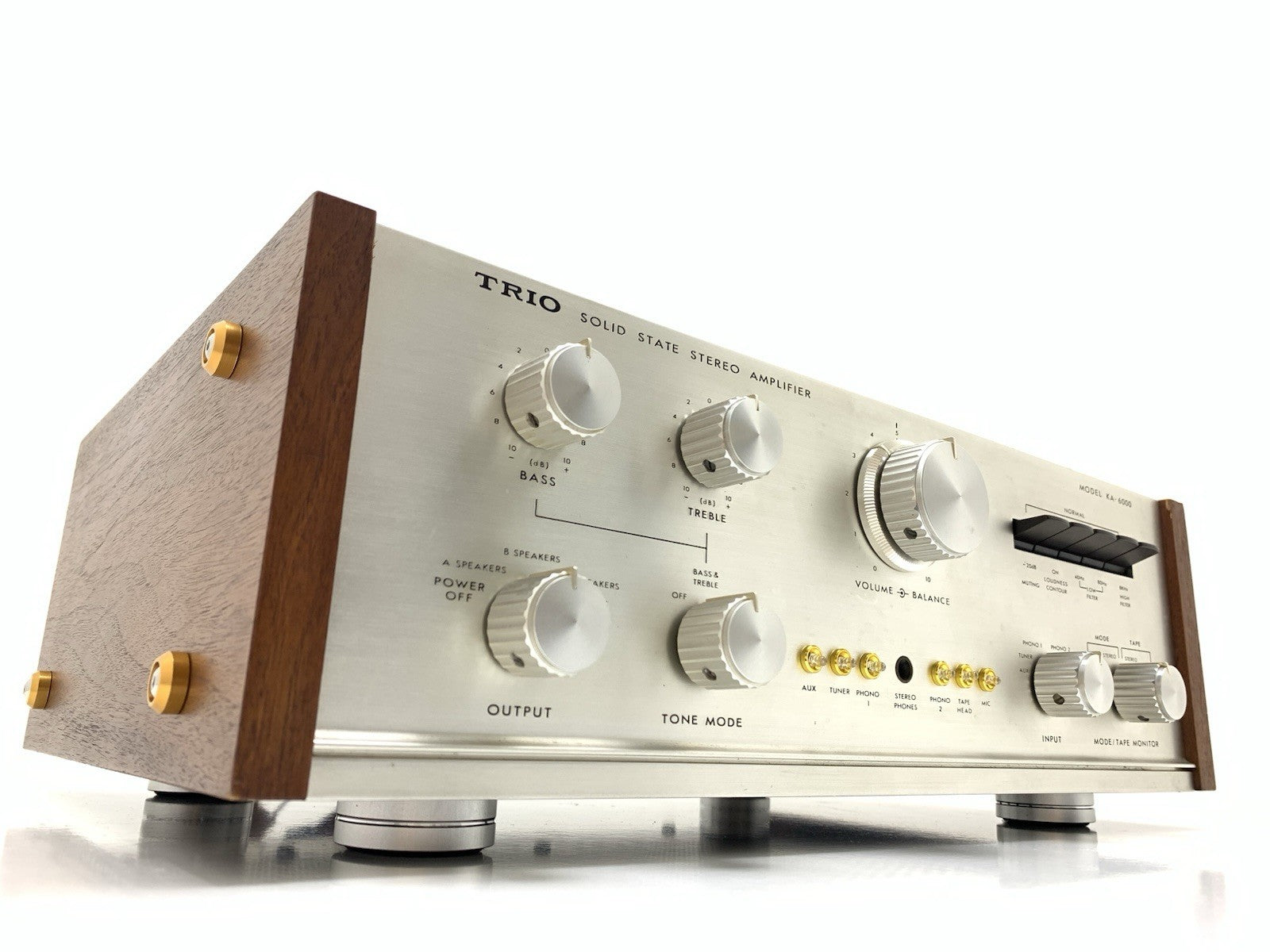 TRIO KENWOOD KA 6000 Legendary  Amplifier 45+45W RMS Vintage 1968 WORK Good Look