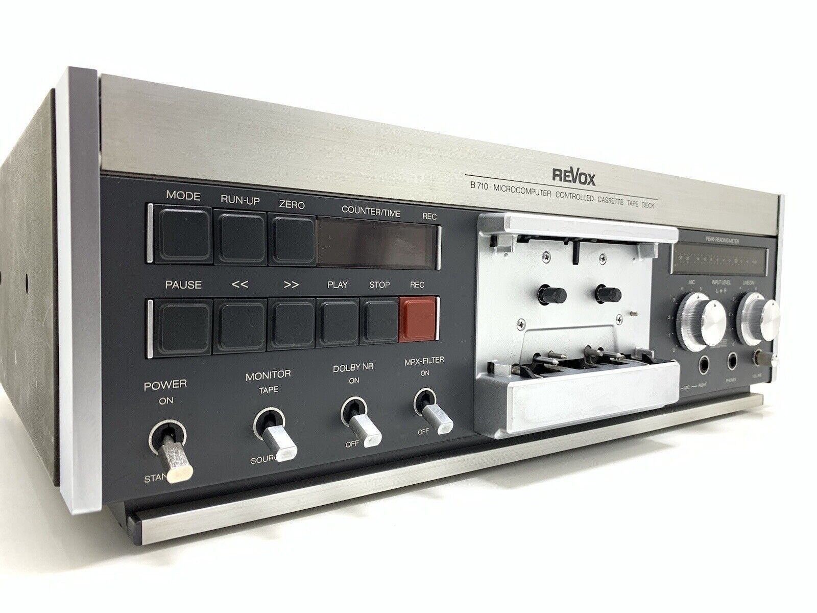 REVOX B 710 Stereo Cassette Tape Deck 3 Heads Vintage 1981 Hi End WORK Good Look