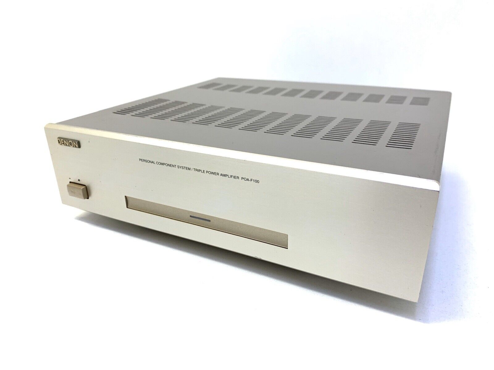 DENON POA-F100 3 Channel Power Amplifier 3 X 20 Watts RMS Vintage 2000 GOOD LOOK