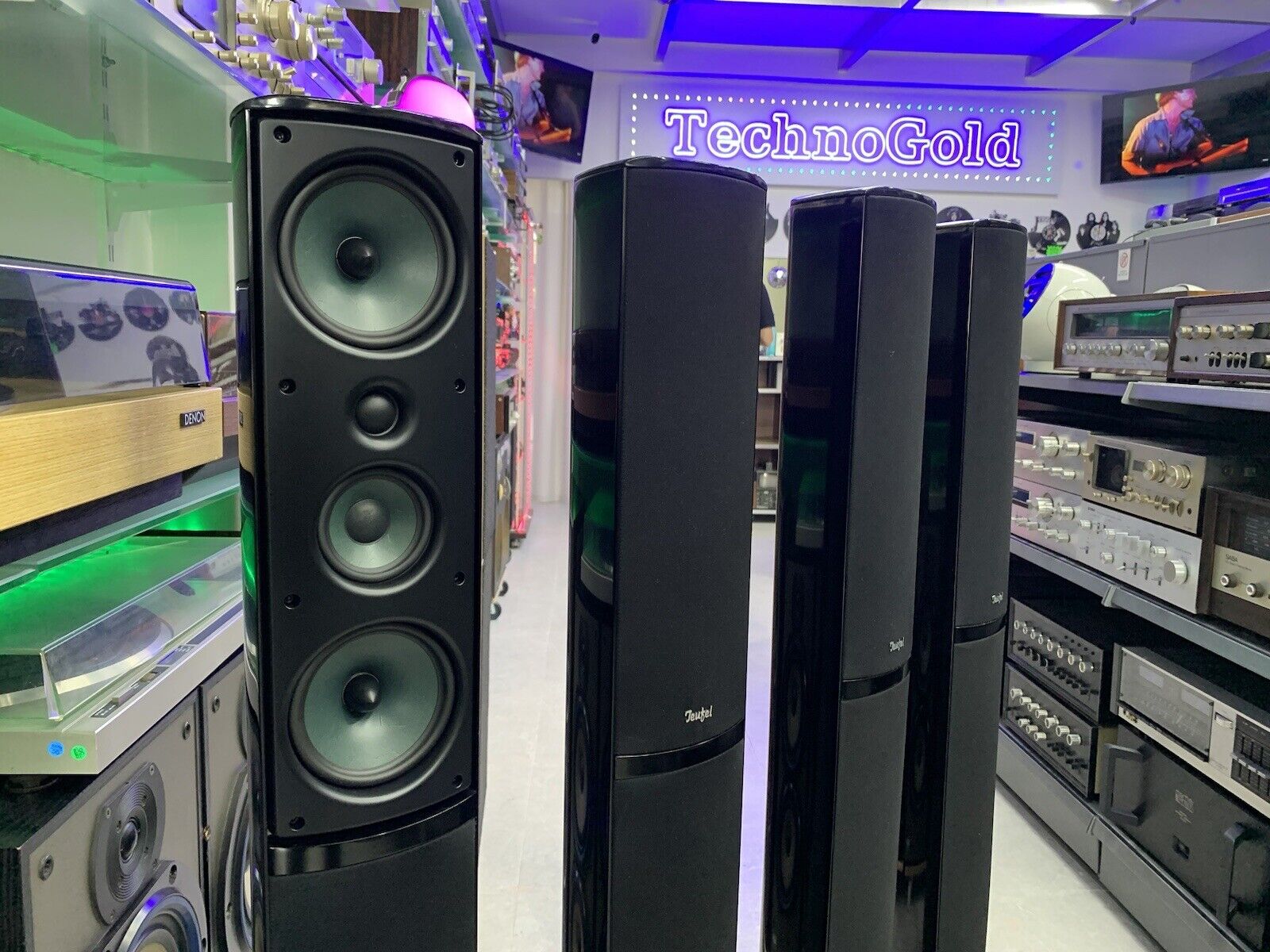 TEUFEL L 520 FR 4 Frontal Rear Speakers 190 WRMS High End WORK Germany Good Look