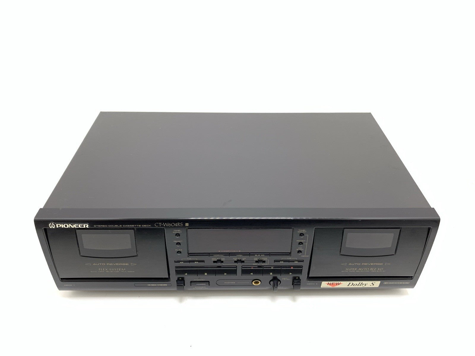 PIONEER CT W604RS Stereo DOBLE Cassette Tape Deck AUTO Reverse WORKING Good Look