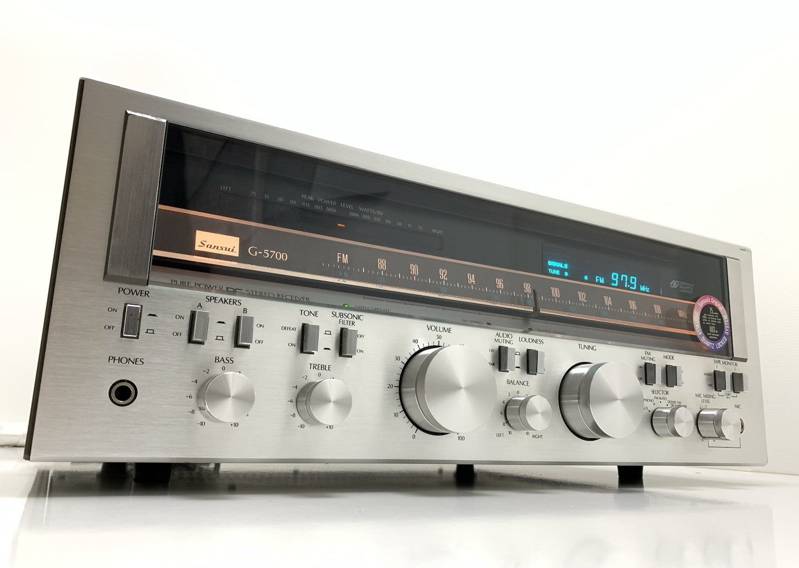 SANSUI G 5700 Stereo HiFi Receiver 75+75 Watts RMS Vintage 1978 WORK GOOD LOOK