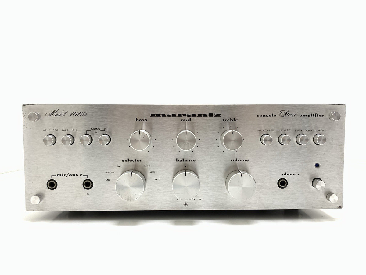 MARANTZ 1060 Stereo Integrated Amplifier 30+30 W RMS Vintage 1971 WORK Good Look