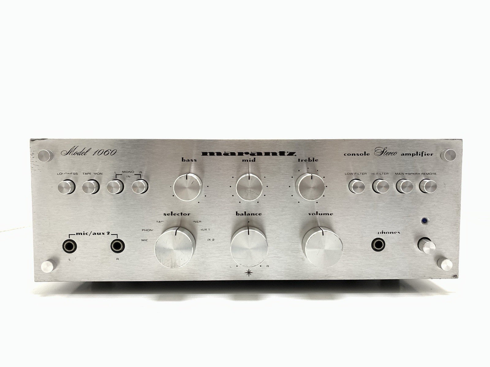 MARANTZ 1060 Stereo Integrated Amplifier 30+30 W RMS Vintage 1971 WORK Good Look