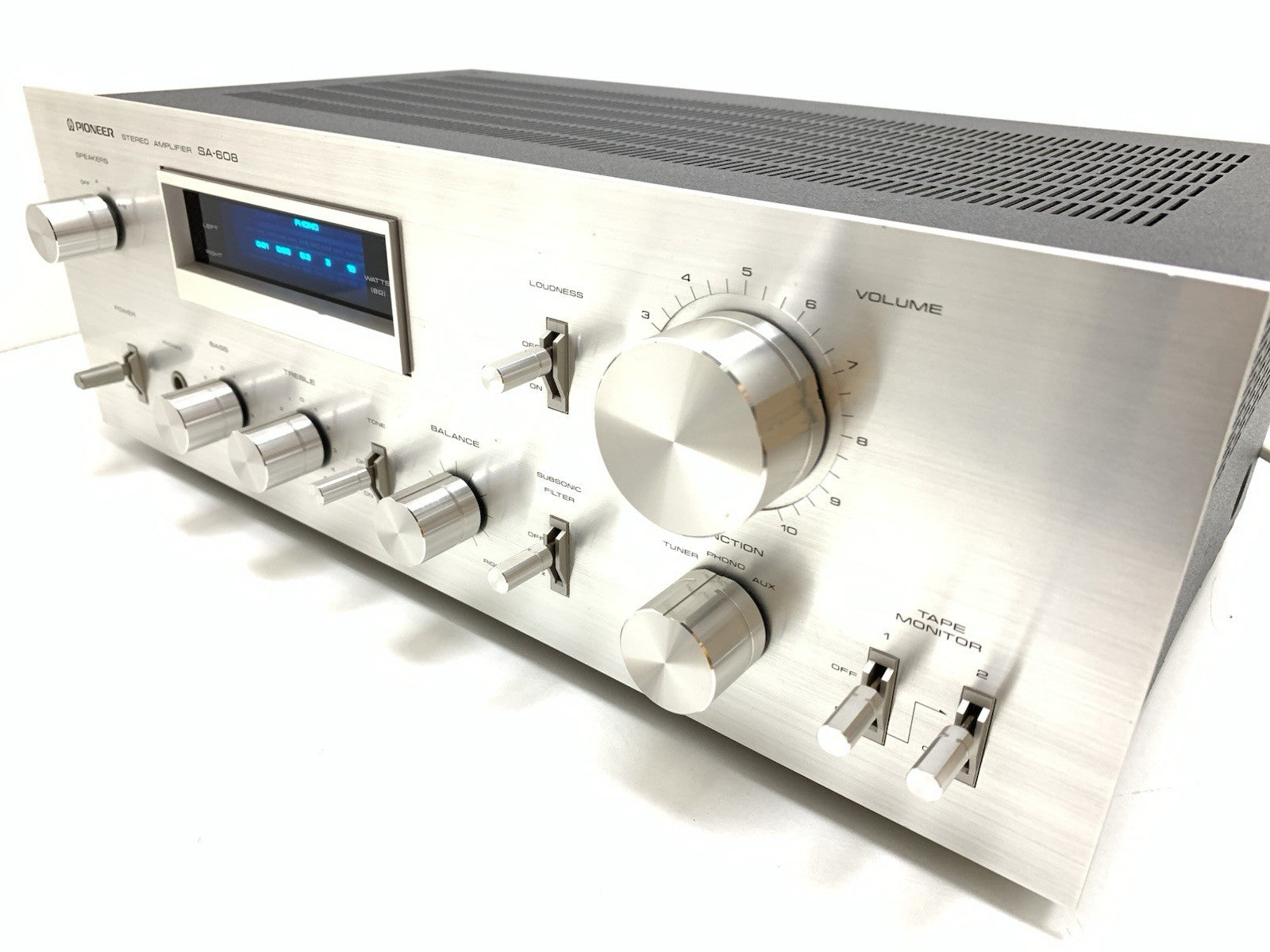 PIONEER SA 608 Stereo HiFi Amplifier 45+45 Watts RMS Vintage 1979 WORK GOOD LOOK