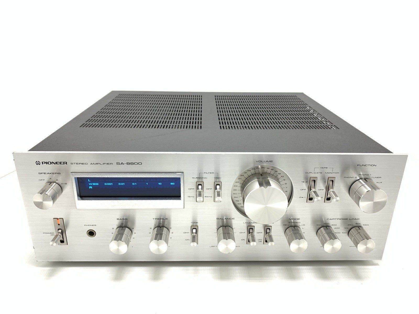 PIONEER SA 8800 Stereo Amplifier 2X 80Watts RMS Blue Line Vintage 1979 Good Look