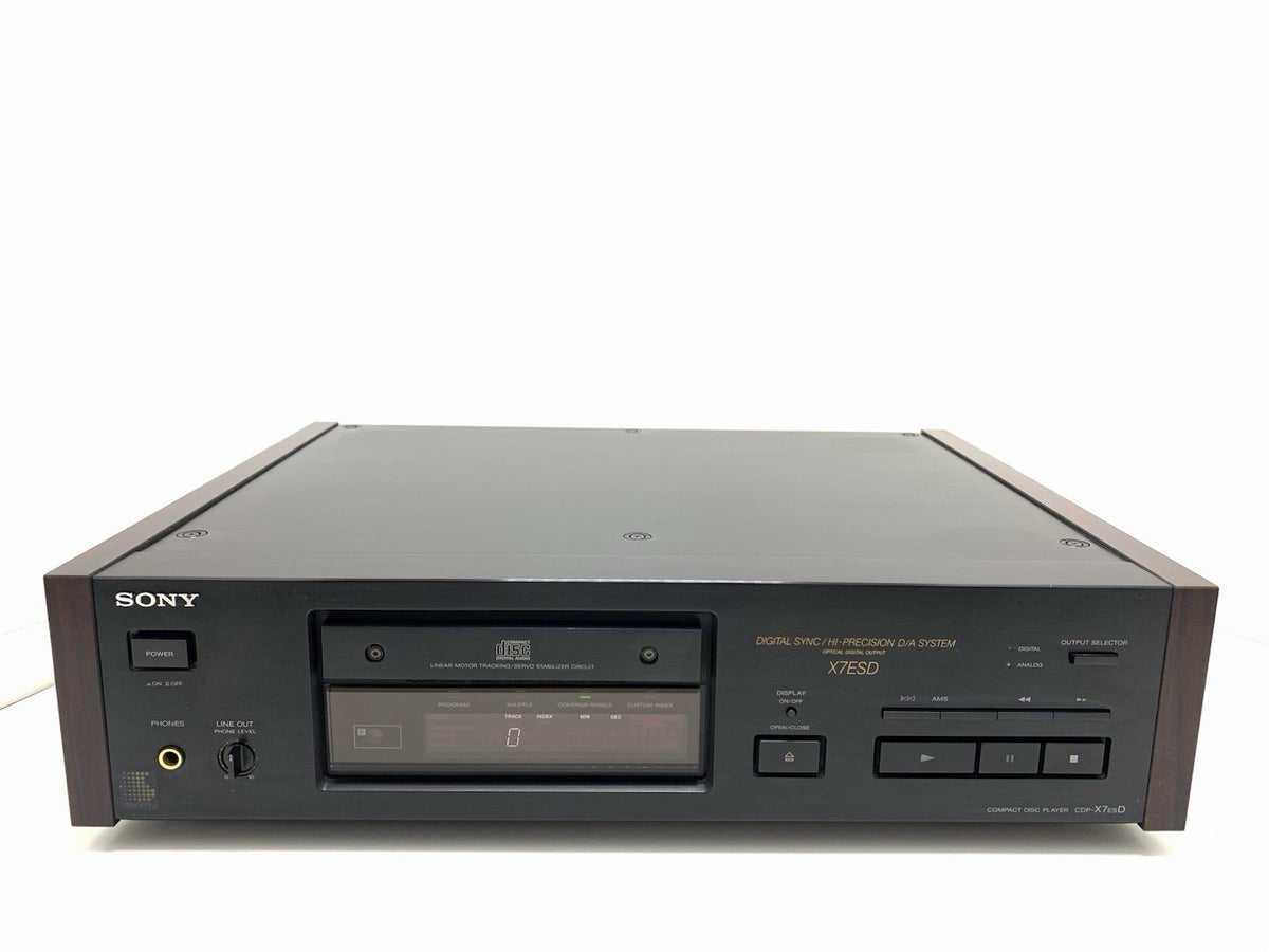 Sony CDP-X7ESD ES CD Player High End Dual PCM58P-S Remote Control WORK Good Look