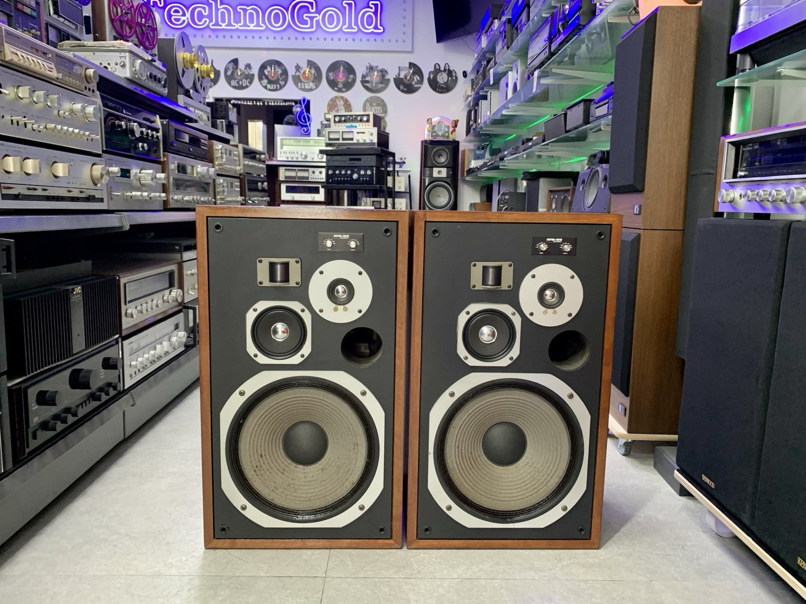 PIONEER HPM 100 Original 4Way SPEAKERS 100 Watts RMS Vintage 1976 WORK GOOD LOOK