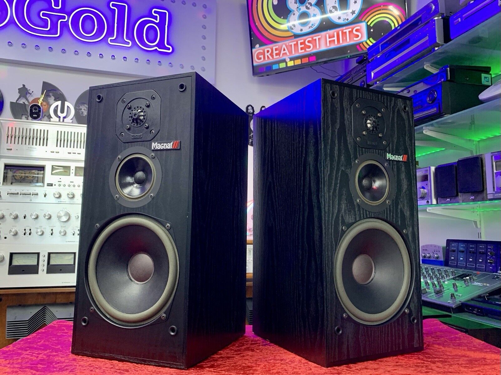 MAGNAT CONCEPT 3 Speaker 3 Way 130 Watts RMS Vintage WORK Good Look