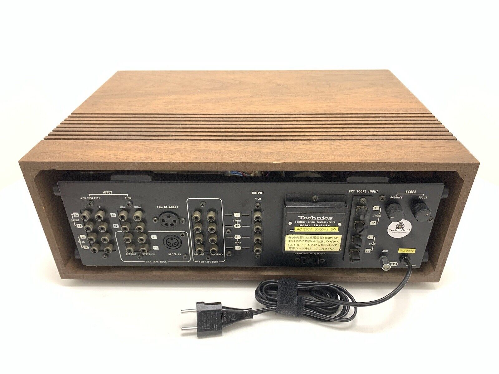 TECHNICS SH-3434 Audio Scope 4 Channel Remote SH-1010 Vintage 1973 WORK GoodLook