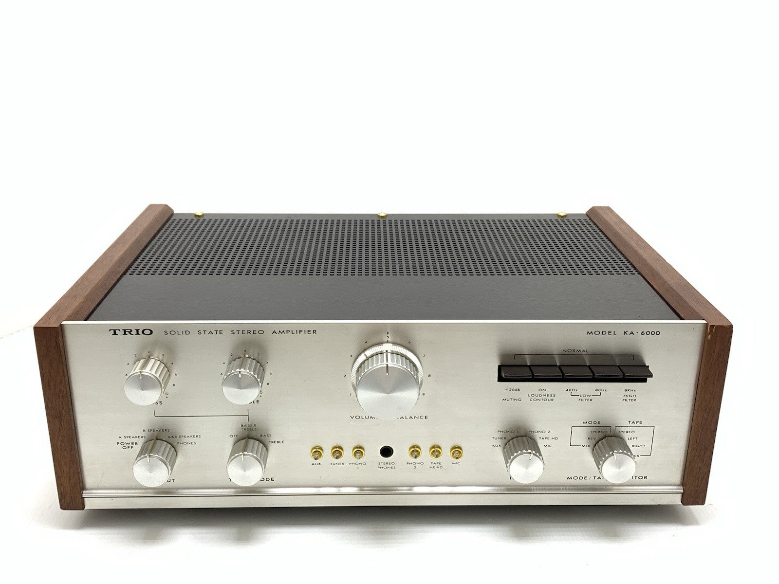 TRIO KENWOOD KA 6000 Legendary  Amplifier 45+45W RMS Vintage 1968 WORK Good Look