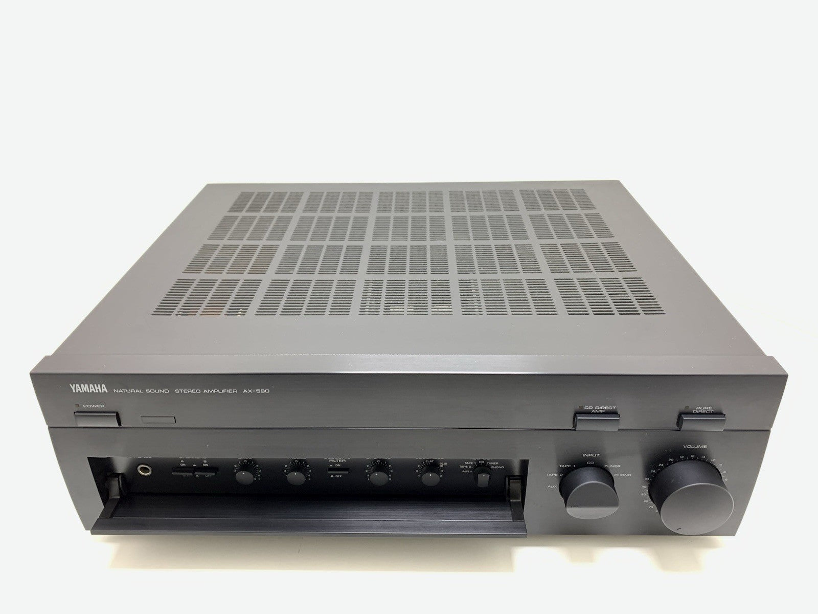 YAMAHA AX 590 Integrated Stereo Amplifier 2X 100Watts RMS Vintage 1995 Good Look