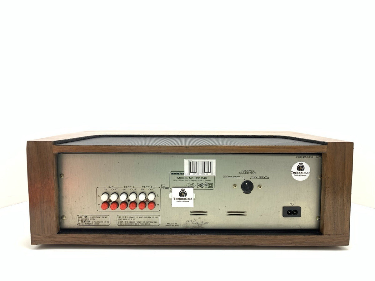 MARANTZ EQ 340 Stereo Graphic Equalizer New Wood Box Vintage 1983 WORK Good Look