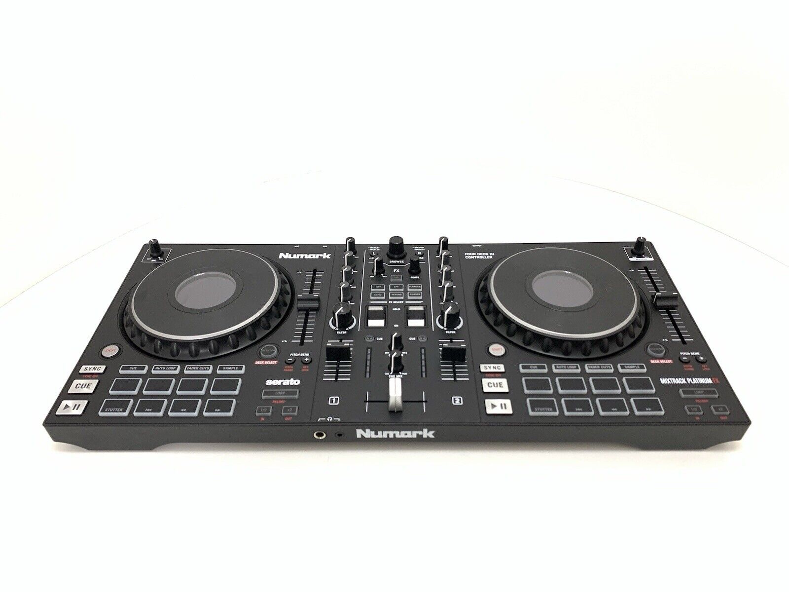 NUMARK MIXTRACK PLATINUM FX 4 Deck DJ Controller Serato USB Mixer WORK Good Look