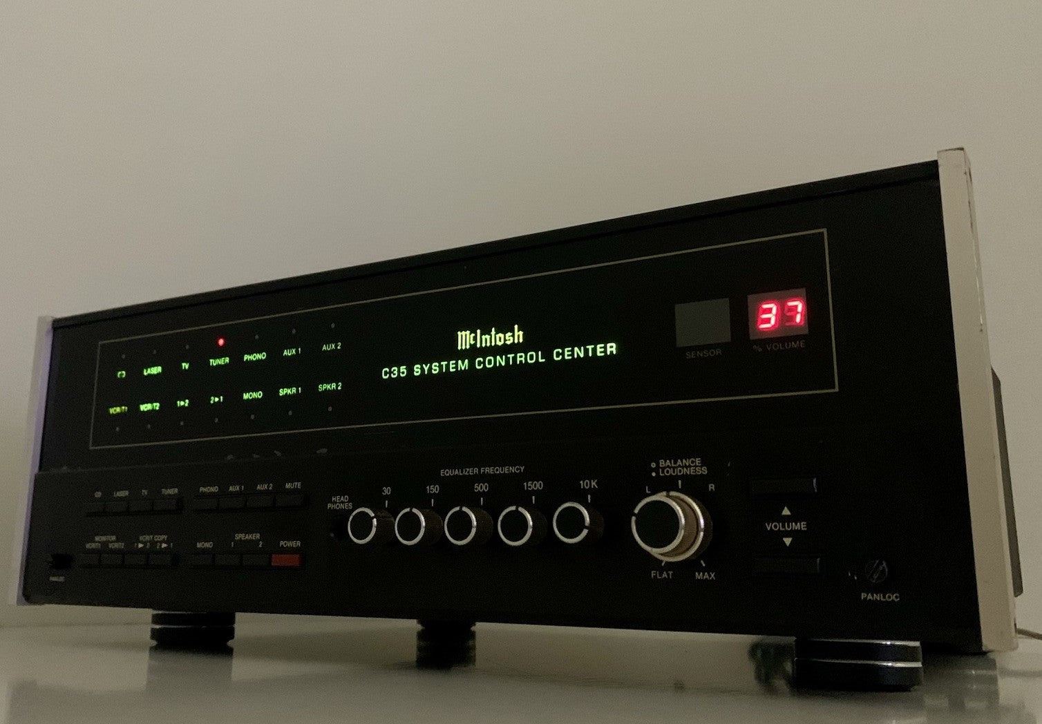 McINTOSH C 35 System Control Center Stereo Pre Amplifier Vintage WORK Good Look