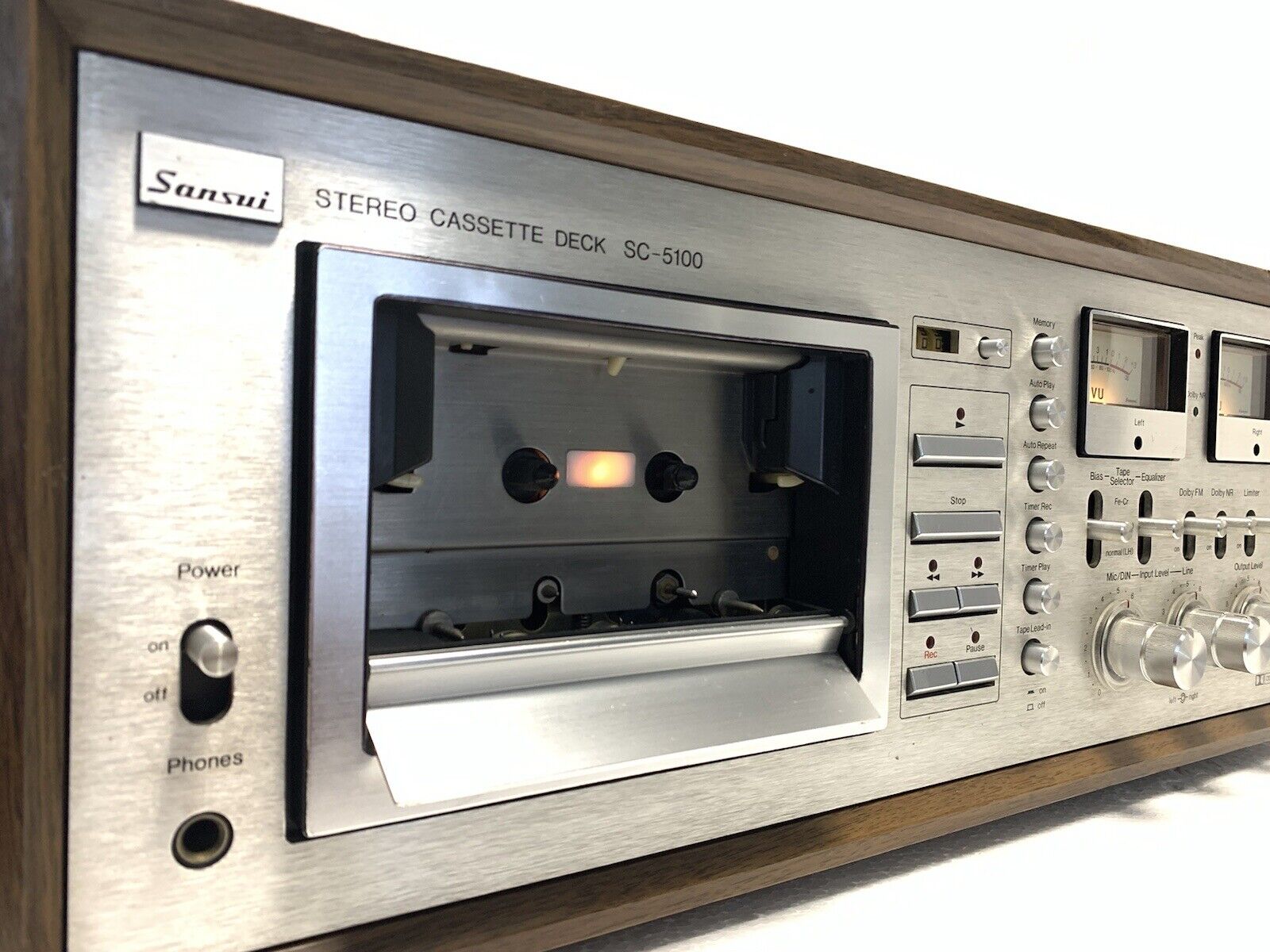 SANSUI SC-5100 2 Head Stereo Tape Deck Vintage 1978 Hi End Refurbished Like New