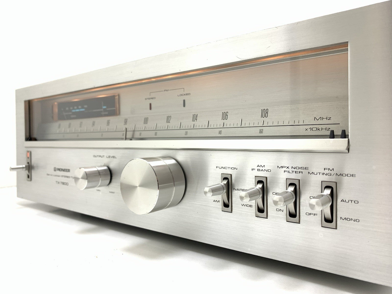 PIONEER TX 7800 AM/FM Stereo Analogue Tuner BlueLine Vintage 1979 WORK Good Look