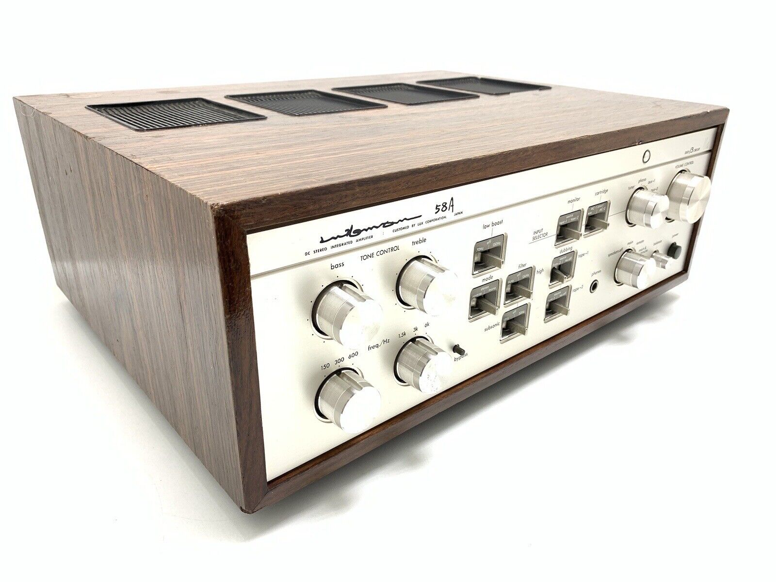 LUXMAN L 58A Stereo Integrated Amplifier 2X 100W RMS Vintage 1980 WORK Good Look