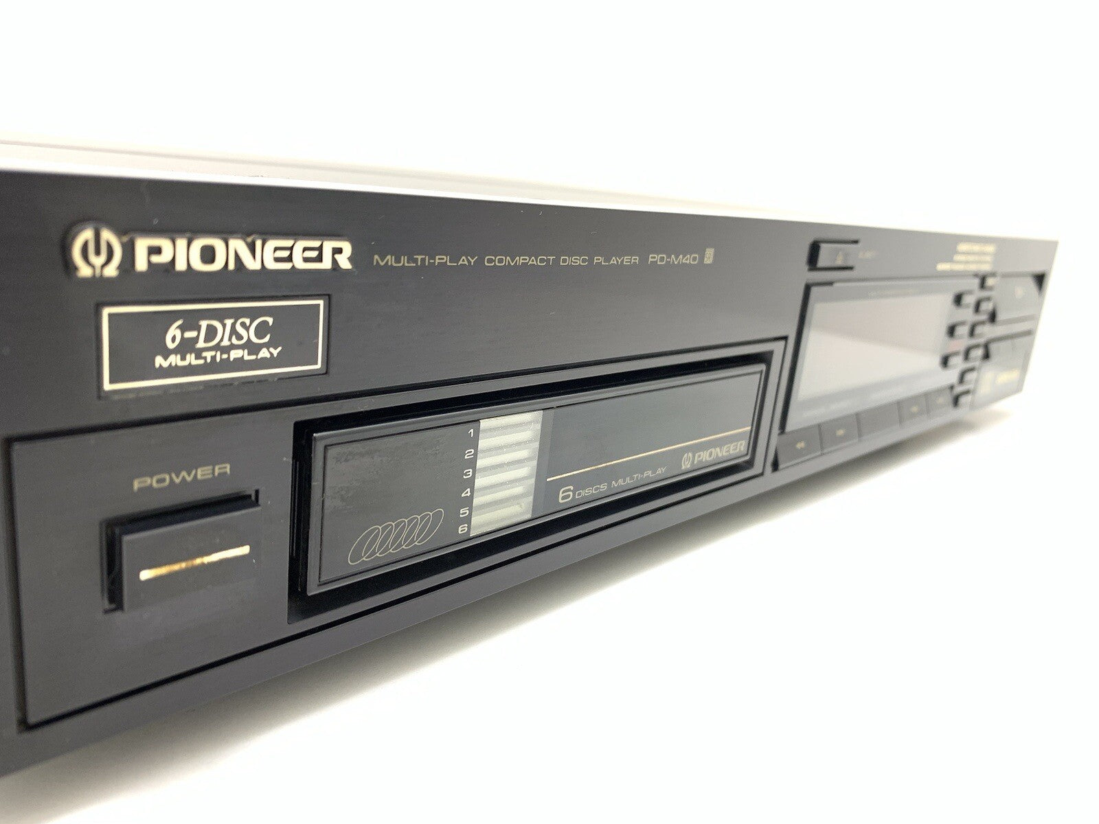 PIONEER Pd M40 CD Compact 6 Disc Multi Player Hi Fi Vintage 1987 Work Good Look