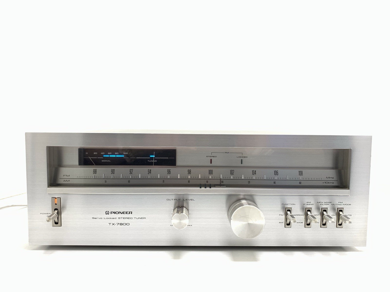 PIONEER TX 7800 AM/FM Stereo Analogue Tuner Vintage 1979 Blue Line WORK GoodLook